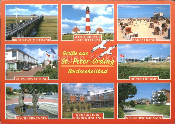 Peter-Ording St Nordseeheilbad Kurverwaltung Fischerbrunnen Duenentherme