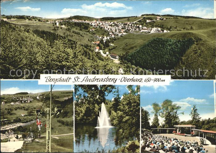 Andreasberg Harz St Sessellift Springbrunnen Konzerthalle