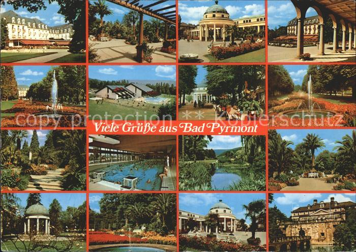 Pyrmont Bad Kur Schwimmbad Ansichten
