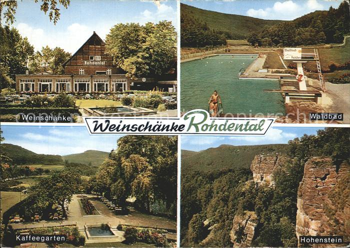 Hameln Weser Post Rohdental Weinschaene Waldbad Hohenstein