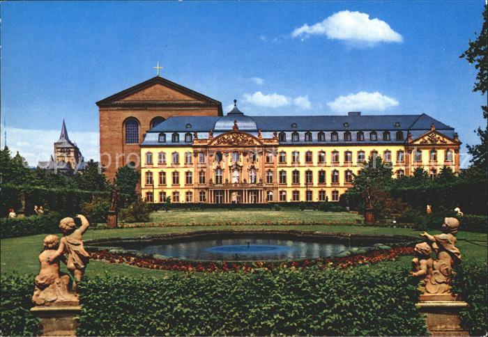 TRIER  CITY Palastgarten Kurfuerstliches Palais Basilika