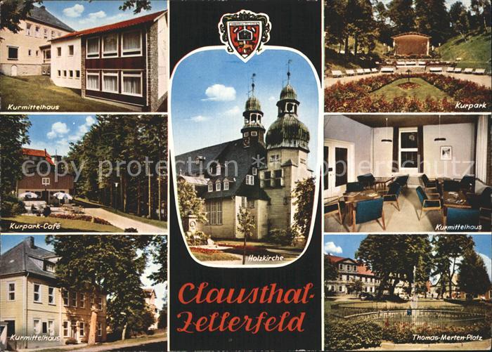 Clausthal-Zellerfeld Goslar Niedersachsen Kurpark Thomas Merten Platz Holzkirche