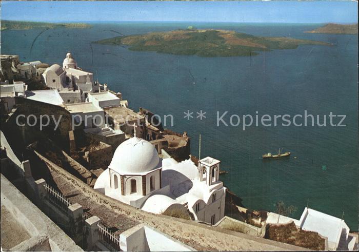 Santorin aegaeis Vulkan