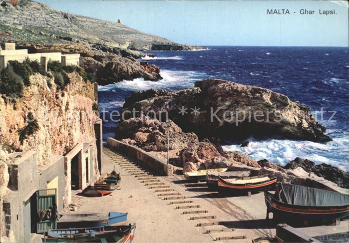 Malta Ghar Lapsi Bucht Boote