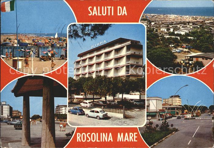 Rosolina Mare Rosa Pineta Ortsansichten Strand