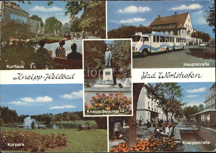 Woerishofen Bad Kneipp Heilbad Hauptstrasse Kurpark Kneippdenkmal