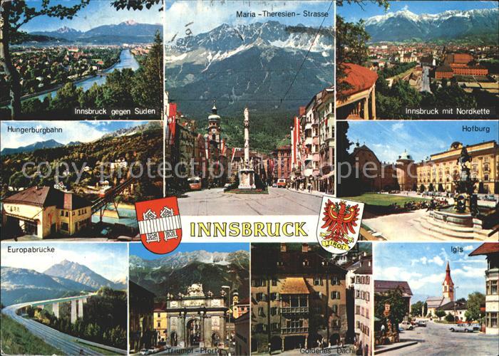 Innsbruck Europabruecke Hofburg Igis