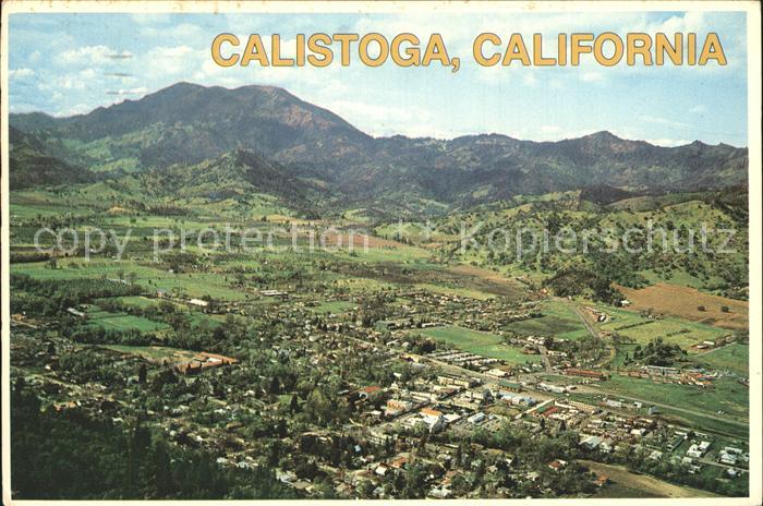 Calistoga Ortsansicht Berge