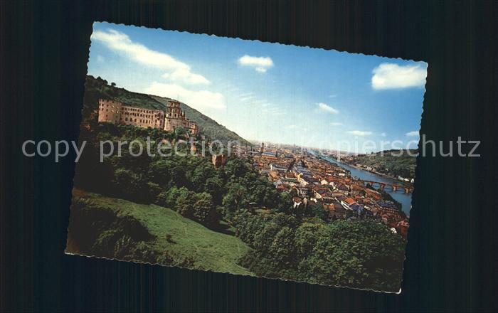 Heidelberg Neckar Schloss Scheffelterrasse