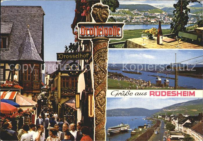 Ruedesheim Rhein Drosselgasse Seilbahn