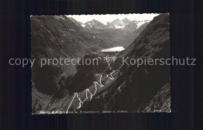 Silvretta-Hochalpenstrasse Fermuntstausee Litzner Seehorn