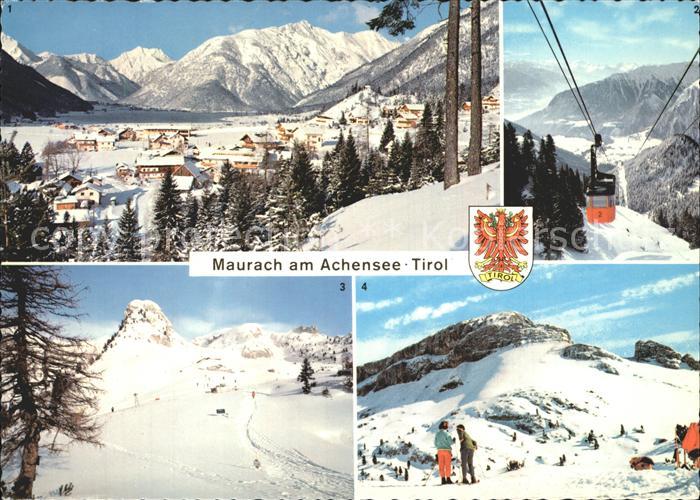 Maurach Tirol Achensee Rofanseilbahn Gschoellkopf Haidachstellwand Winter