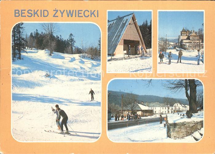 Karpaten Beskid Zywiecki Skigebiet Winterlandschaft