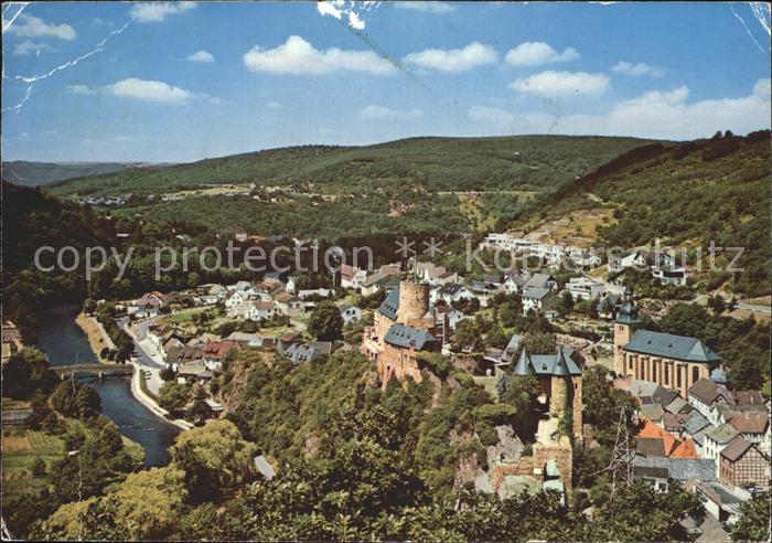 Heimbach Eifel Blick auf die Ruhr und Eifel