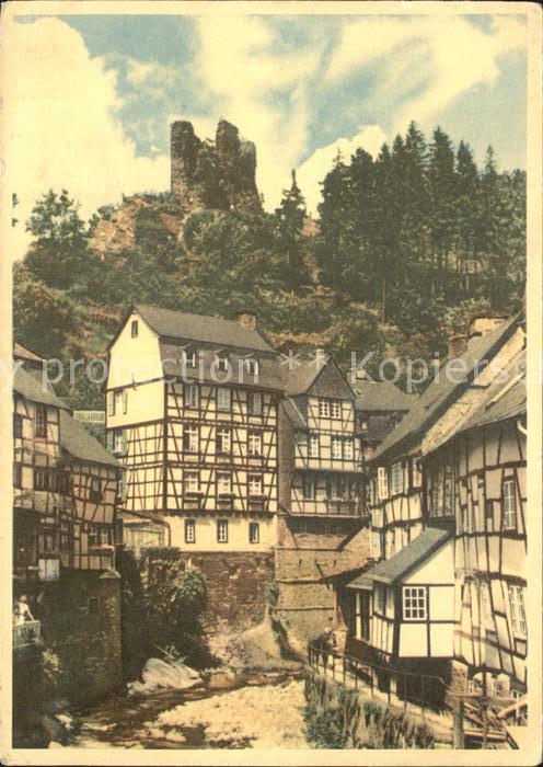 Monschau Montjoie NRW Partie an der Ruhr mit Haller