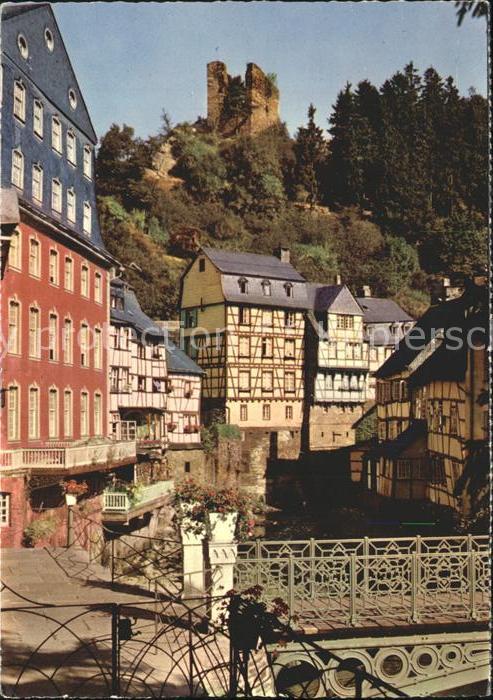 Monschau Montjoie NRW Rotes Haus und Haller Turm