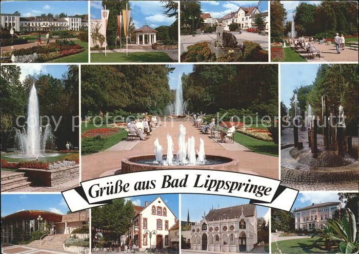Bad Lippspringe Kurpark Brunnen Kurhaus