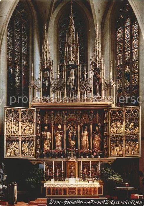 Eichstaett Oberbayern Dom Hochaltar mit Dioezesanheiligen