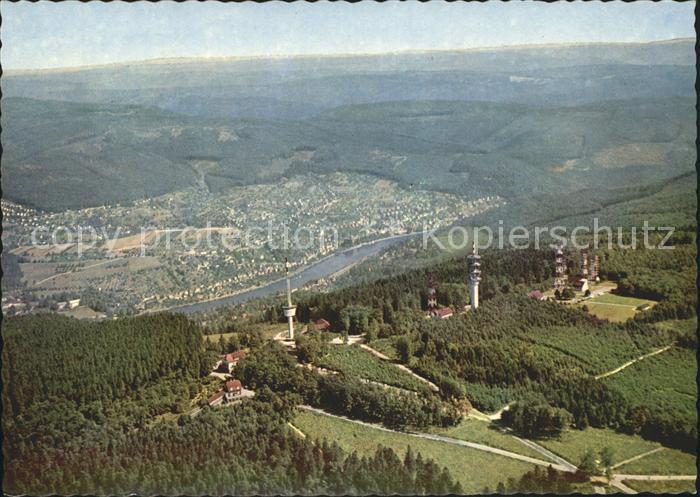 Heidelberg Neckar Fliegeraufnahme Koenigstuhl