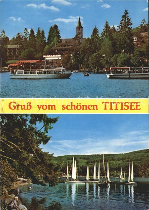 TITISEE Schwarzwald BW Segelboote Personenschiffe