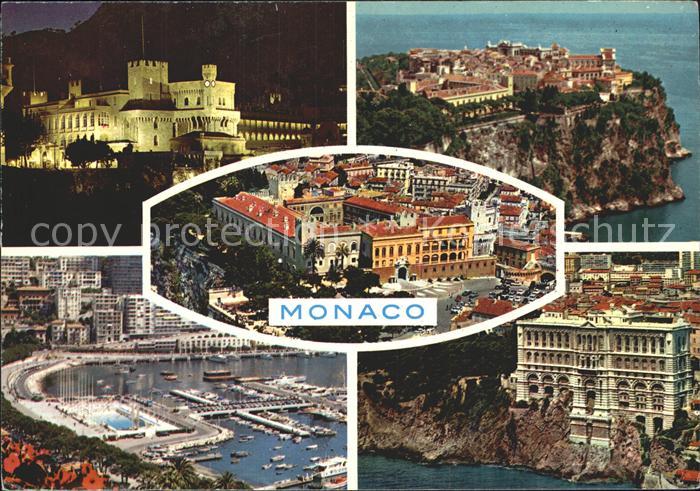 Monaco Palast Hafen Gesamtansicht
