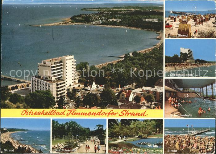 Timmendorfer Strand Seeschloesschen Schwimmhalle Kurpark Kurpromenade Strand