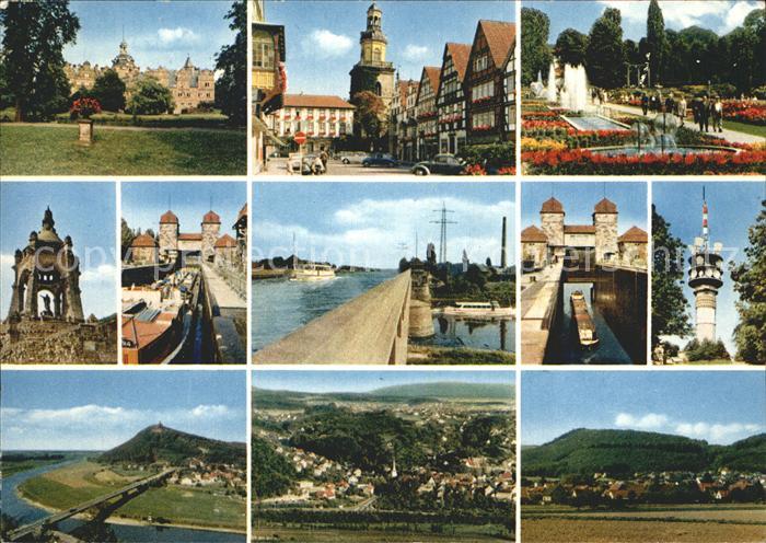 Bueckeburg Rinteln Bad Elster Kaiser Wilhelm Denkmal Schachtschleuse