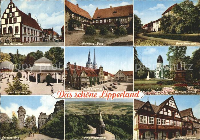 Bad Salzuflen Burg- Blomberg Sternberg Bad Meinberg Lemgo Rathaus Hermannsdenkma