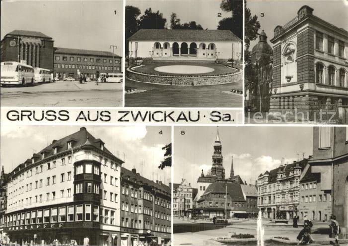 Zwickau Sachsen Hauptbahnhof HO-Gaststaette Ringcafe Hauptmarkt