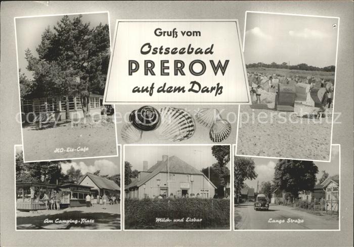 Prerow Ostseebad Eis Cafe Campingplatz Lange Strasse Strand Milchbar