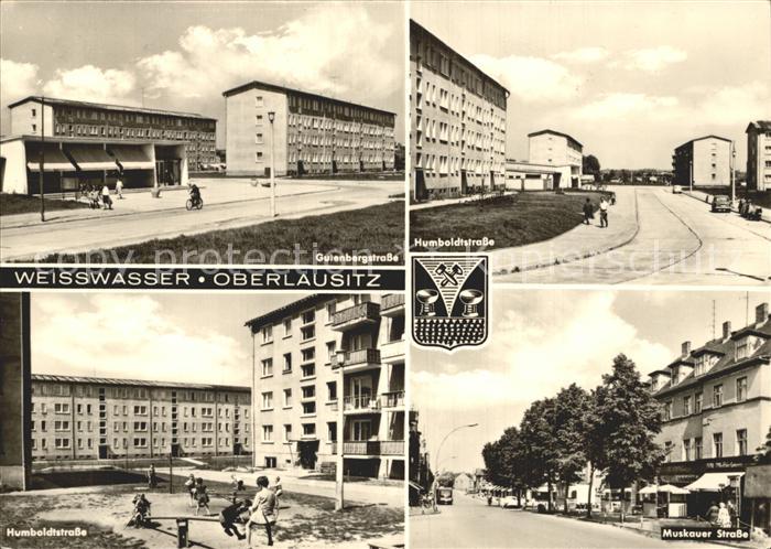 Weisswasser Oberlausitz Gutenbergstrasse Muskauer-Strasse Humboldstrasse