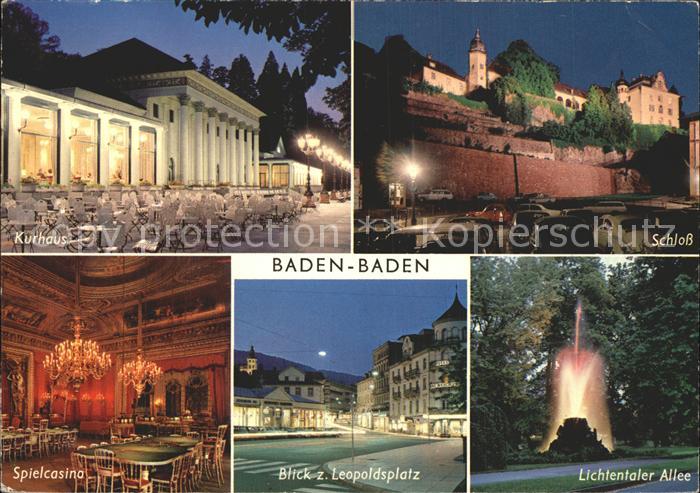 BADEN-BADEN BW Lichtentaler Allee Schloss Leopoldsplatz