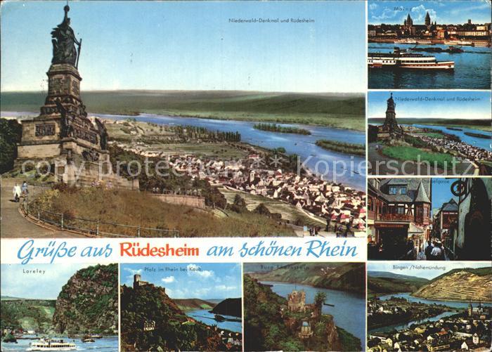 Ruedesheim Rhein Niederwald-Denkmal Loreley