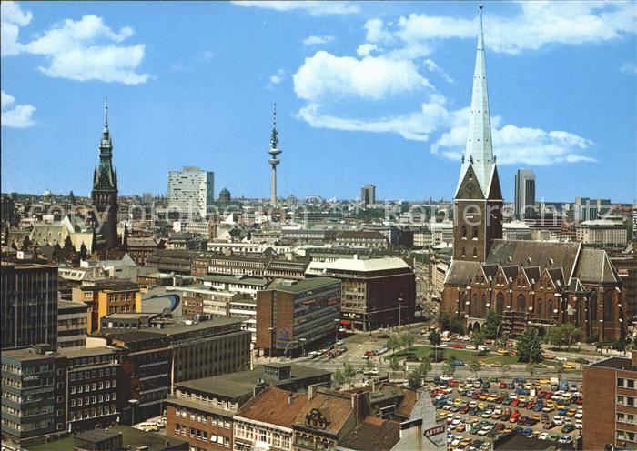 HAMBURG  CITY Sankt Petri Fernsehturm Rathaus