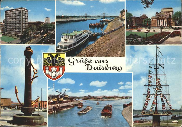 Duisburg Ruhr Hafen Wappen Hochhaus