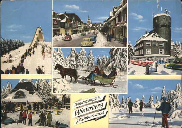 Winterberg Hochsauerland Kutsche Ski Skisprungschanze
