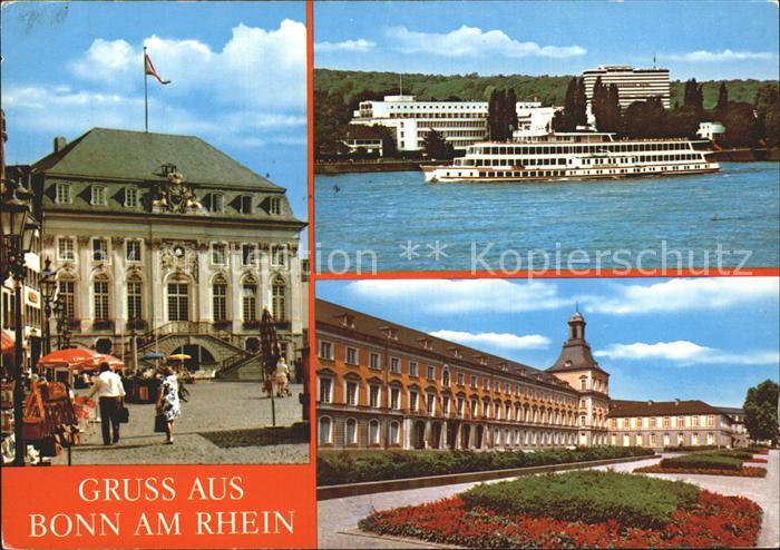 Bonn Rhein Rathaus Kurfuerstliches Schloss