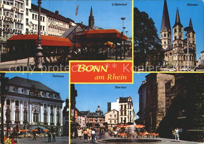 Bonn Rhein Muenster U-Bahnhof Rathaus Sterntor