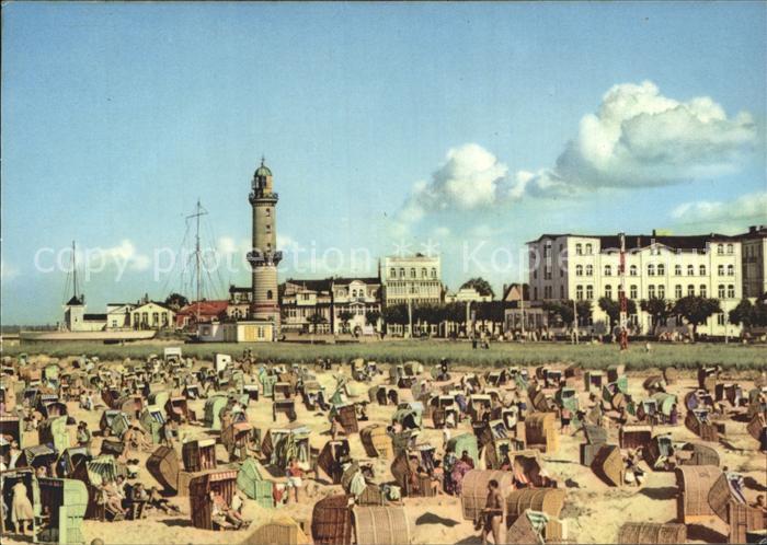 Warnemuende Ostseebad Strandpromenade Leuchtturm