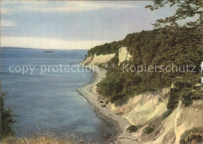 Sassnitz Ostseebad Ruegen Kreidefelsen Ruegen Uferpartie