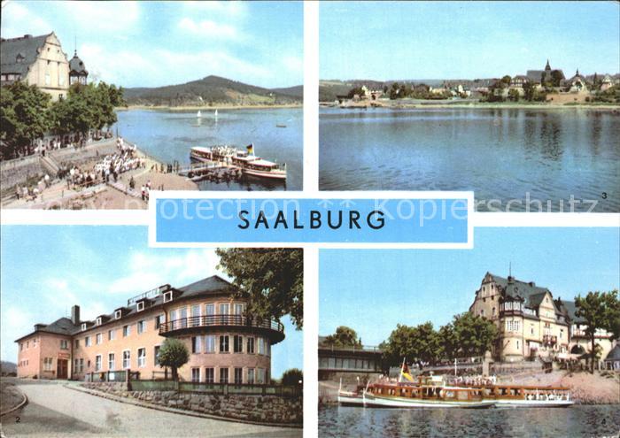 Saalburg Saale Dampferanlegestelle FDGB Erholungsheim Talsperre