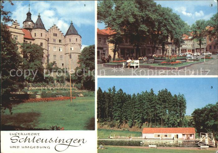 Schleusingen Luftkurort Schloss Markt Waldbad