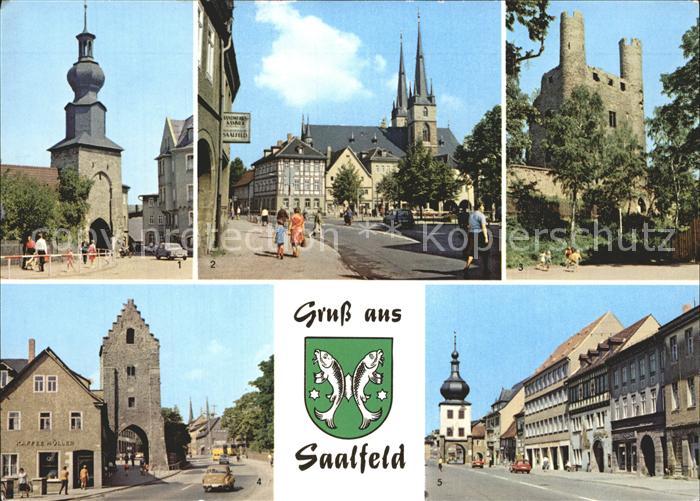 Saalfeld Saale Oberes Tor Markt Johanniskirche Saaltor