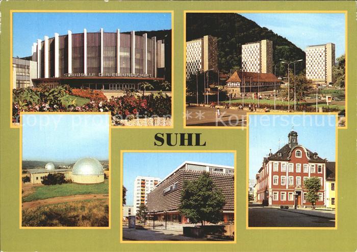 Suhl Thueringer Wald Stadthalle Freundschaft Waffenmuseum Sternwarte