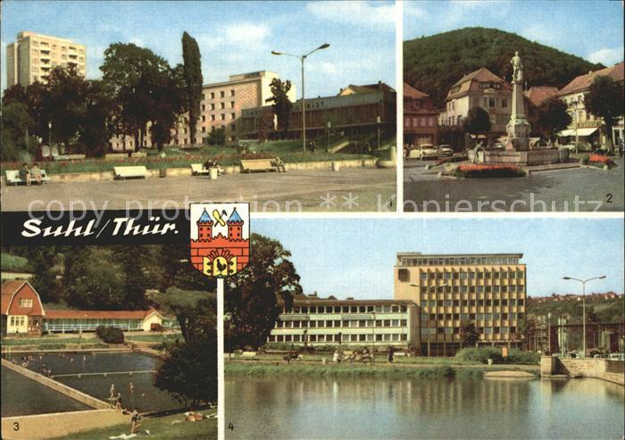 Suhl Thueringer Wald Hotel Thueringer Tourist Waffenschmied Freibad