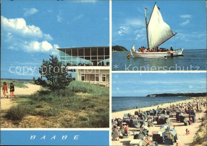 Baabe Ostseebad Ruegen Strand Segeljolle