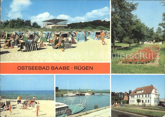Baabe Ostseebad Ruegen HO Gaststaette Inselparadies Konzertplatz Strand