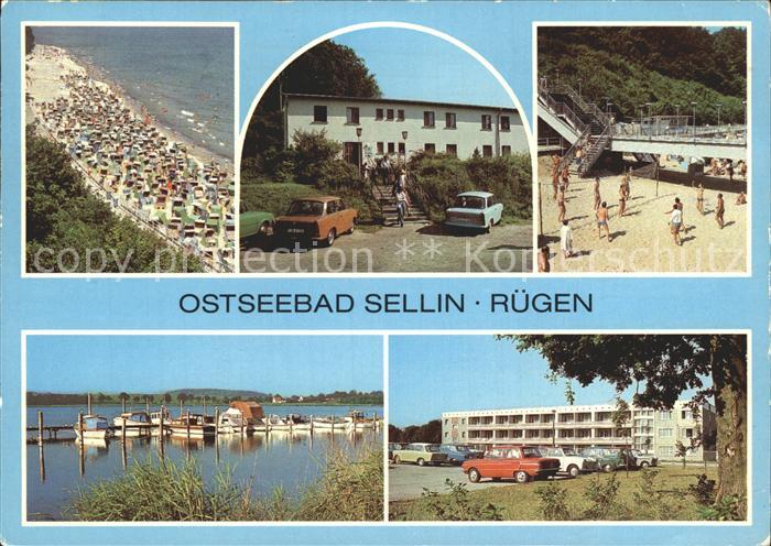 Sellin Ruegen Strand FDGB Heim Waldfrieden Bootsstege