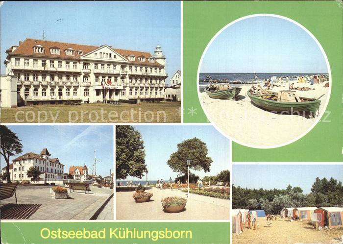 Kuehlungsborn Ostseebad FDGB Erholungsheim Parkanlage Strand