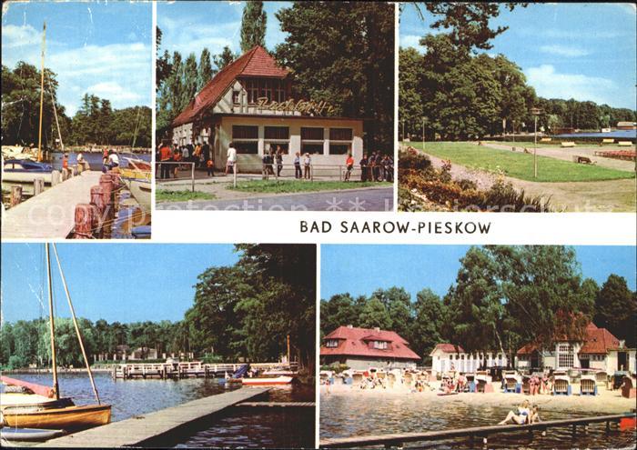Saarow-Pieskow Bad Bootsanlegestelle HOG Pechhuette Strandbad